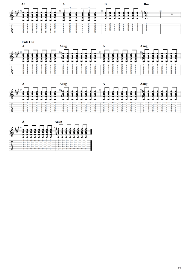 John Lennon "(Just Like) Starting Over" Guitar Tab